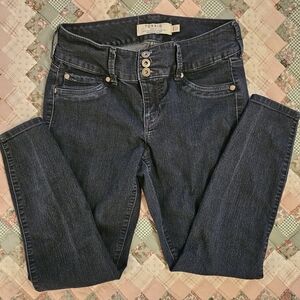 Torrid Dark Blue Denim - 3 button Ankle length Jeggings  10 S